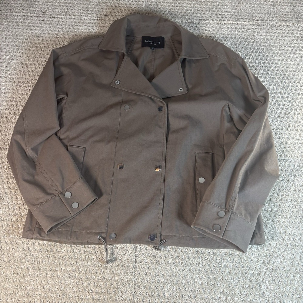 Lafayette 148 New York Olive Utility Jacket